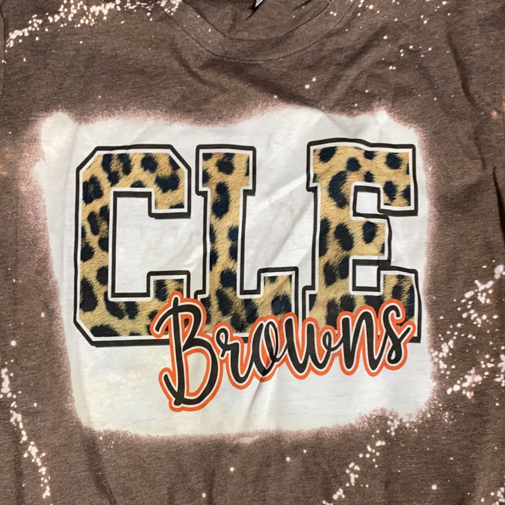 Bleached Cleveland browns T-shirt